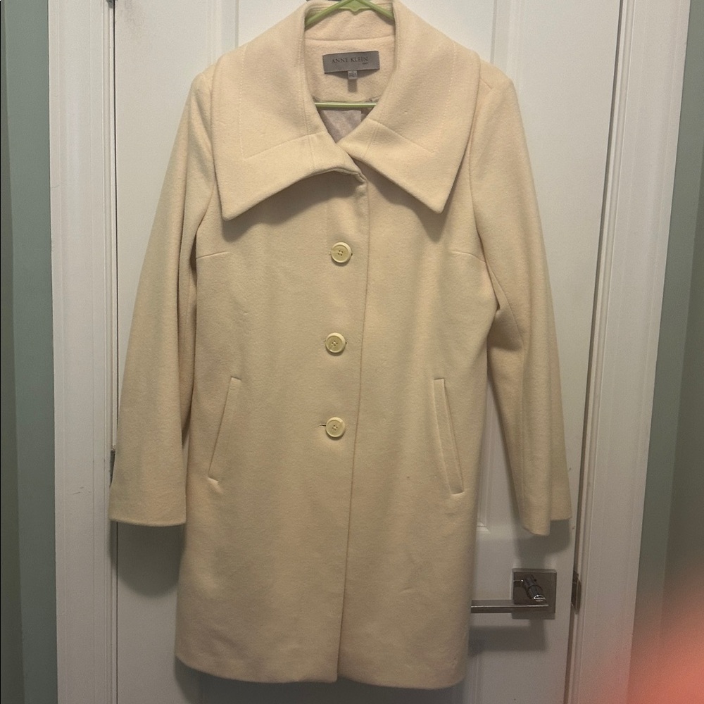 Anne Klein Cream Pea Coat